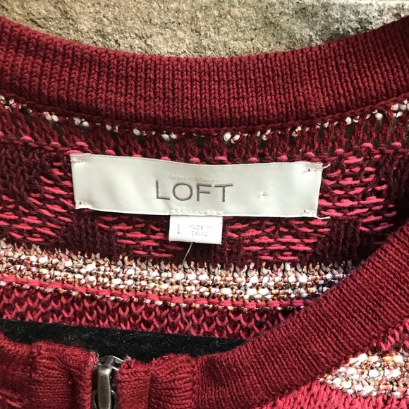 LOFT Escapade Sweater Zip Up Cardigan Large - Picture 3 of 9